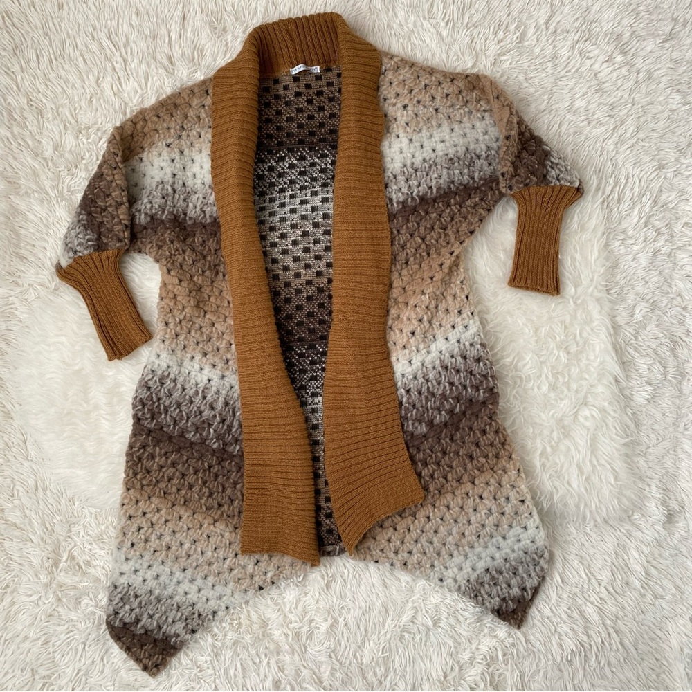 Tempo Paris Cotton Wool Chunky Knit Cardigan, size S